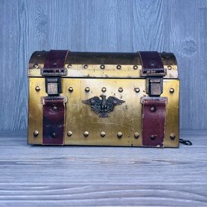 Vintage Capt David Babcock Clipper Ship Young America chest ( came off a lamp )